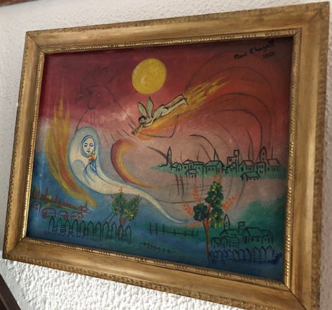 007-e1576438481384.jpg FANTASMA DE SE?ORA CON FLORES Y ANGEL EN LLAMAS - Image 1