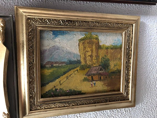 009.jpg SE?ORAS VESTIDO AZUL Y ROJO LLEGANDO A CASITA - Image 1