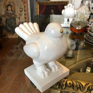 PAJARO BLANCO PICO DORADO