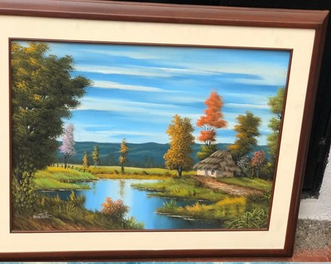 1027.jpg PAISAJE CAMPIÑA Y LAGO - Image 1