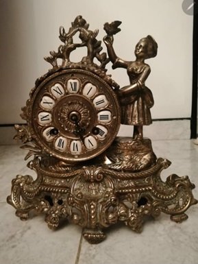 1054.jpg ANTIGUO RELOJ EN BRONCE - Image 1