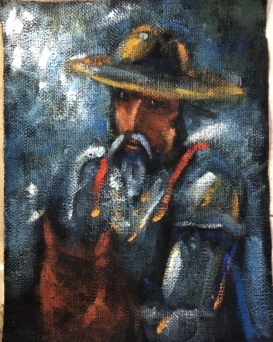 1127.jpg OLEO SOBRE YUTE, ALVARO VARCARCEL - Image 1