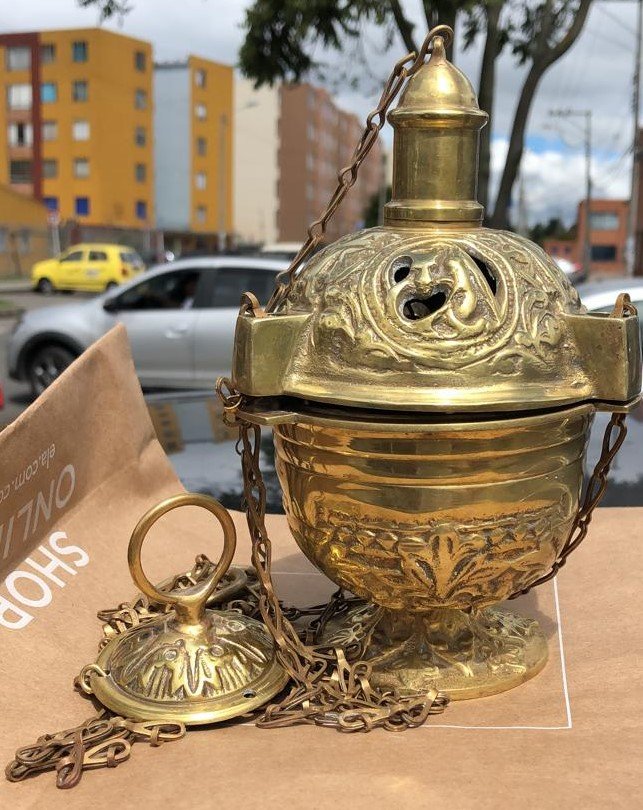 1128.jpg INCIENSARIO EN BRONCE - Image 1