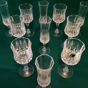 JUEGO COPAS CHAMPAGNA, CRISTAL