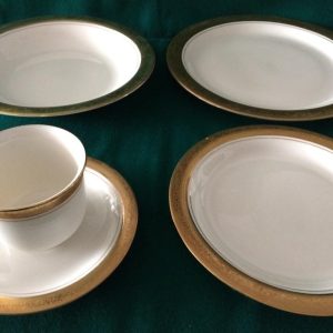 VAJILLA BORDE ARO ORO