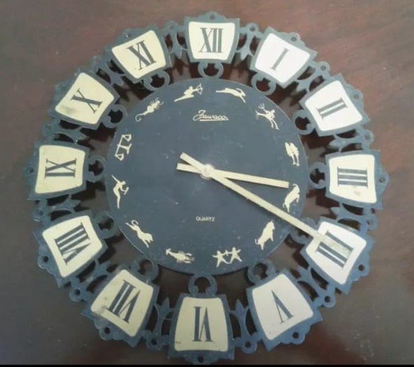 1180.jpg RELOJ DE PARED METALICO, MARCA JAWACO, ALEMAN - Image 1