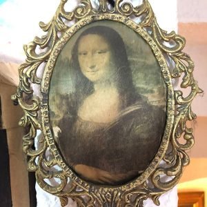 MONALISA CON MARCO EN BRONCE