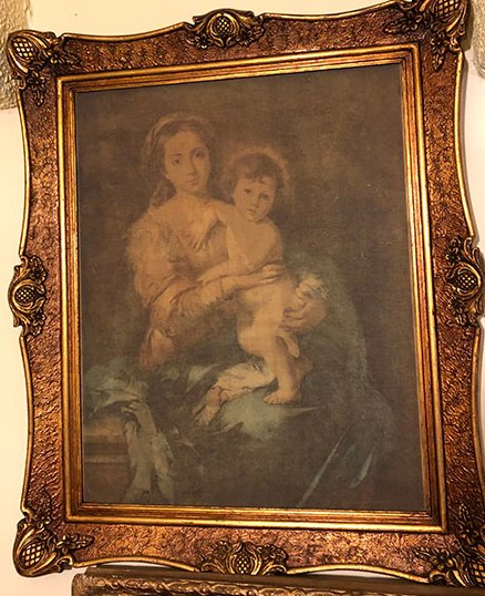 167-e1576381857482.jpg VIRGEN CON NI?O JESUS APOYADO SOBRE SU CODO DERECHO EN EL PECHO DE MARIA - Image 1