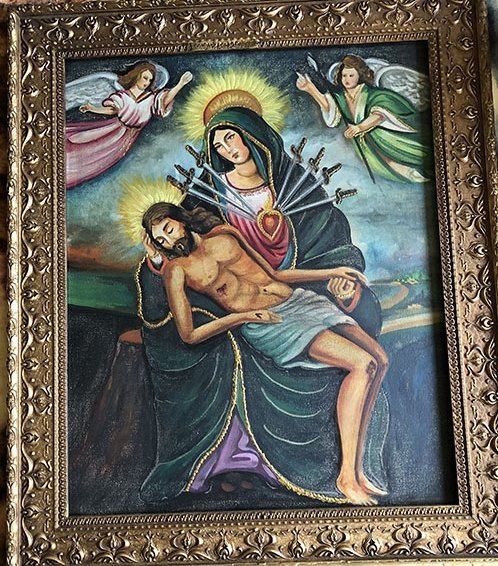 204-e1576035621198.jpg VIRGEN CON 6 ESPADAS EN EL CORAZON - Image 1