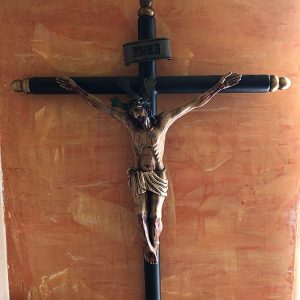 CRUCIFIJO CRUZ CILINDRICA NEGRA