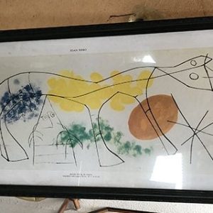 GATO CON SOL NARANJA MIRO