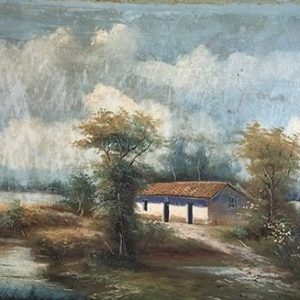 CASA TEJA DE BARRO ENFRENTE UN LAGO