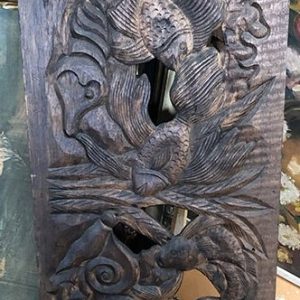 TALLA EN MADERA DE ANIMALES MARINOS