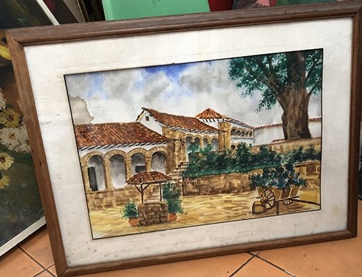 305-e1575777721619.jpg CARRETON CON FUENTE EN PIEDRA Y DOS MATERAS - Image 1