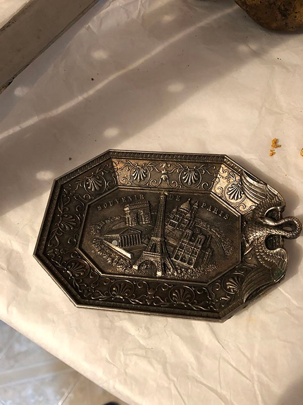 321.jpg SOUVENIR PLATO EN PLATA DE PARIS - Image 1