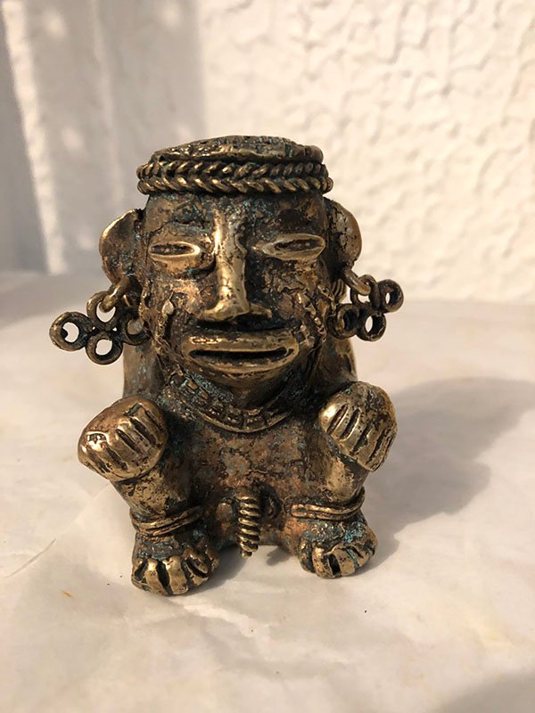 478.jpg INDIGENA CANASTERO CON ARETES DE 3 AROS - Image 1