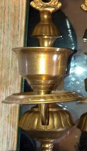 CANDELABRO DE PARED EN BRONCE