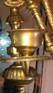 CANDELABRO DE PARED EN BRONCE