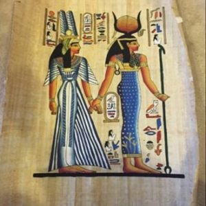 PAPIRO ADQUIRIDO EN EL CAIRO, 54 X 35 CM