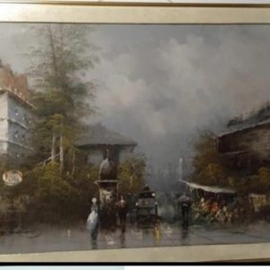 PAISAJE INICIOS DE SIGLO, OLEO SOBRE LIENZO