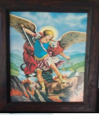 912.jpg ARCANGEL SAN MIGUEL, OLEO SOBRE LIENZO - Image 1