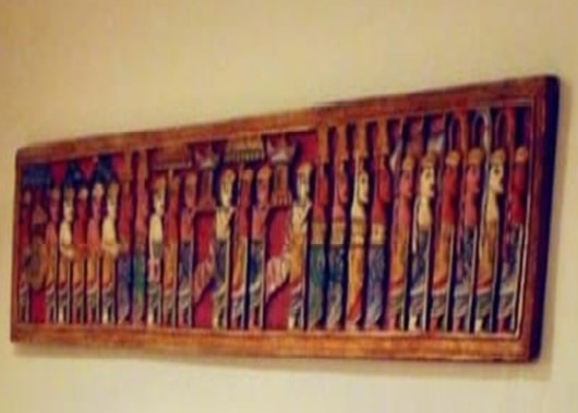 934.jpg ESPECTACULAR TALLA EN MADERA, 190 X 35 CM - Image 1