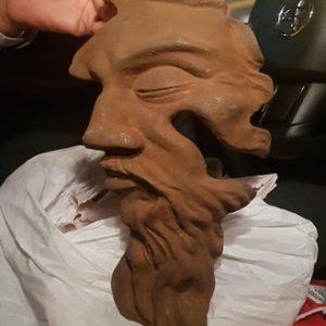 PERFIL DE DON QUIJOTE DE LA MANCHA, EN HIERRO