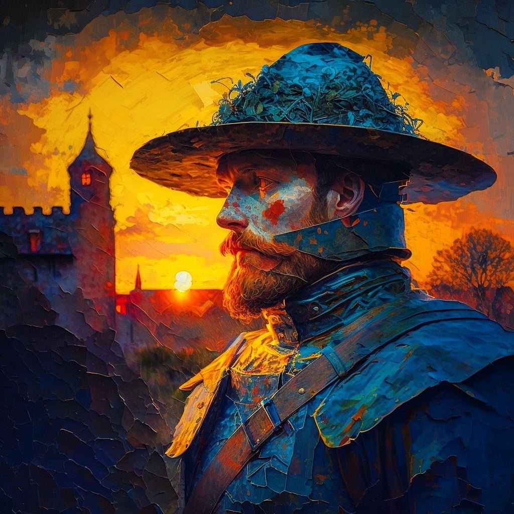 IMG_20230309_191628_393.jpg Atardecer, Montoya JV, FineArt acrílico sobre lienzo, 70×70 cm. Certificado de autenticidad - Image 1